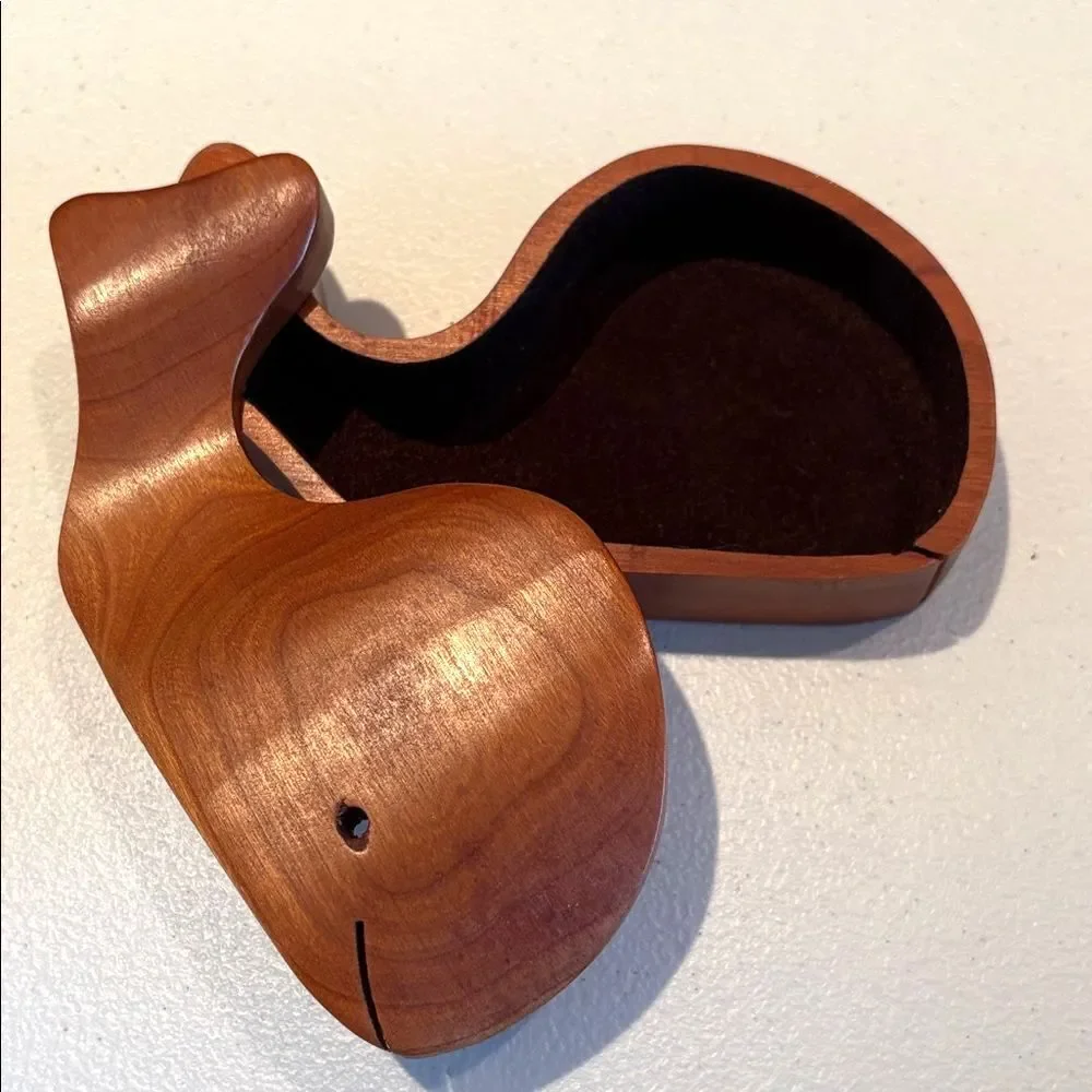 Handcrafted Wooden Whale Box